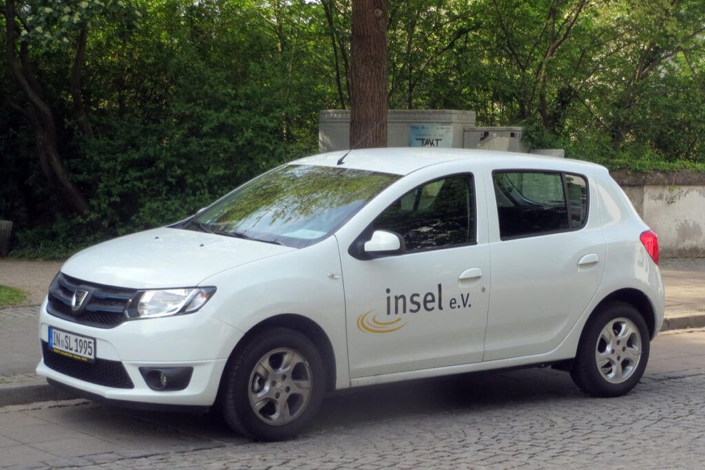 Auto der Donauinsel